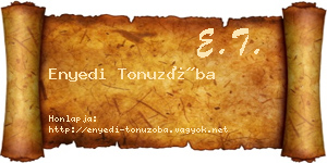 Enyedi Tonuzóba névjegykártya